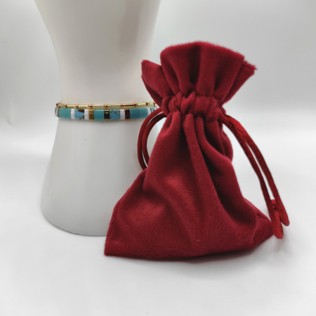 Zuri - Set 2 bratari elegante cu margele Miyuki, margele placate cu Aur 24K [2]