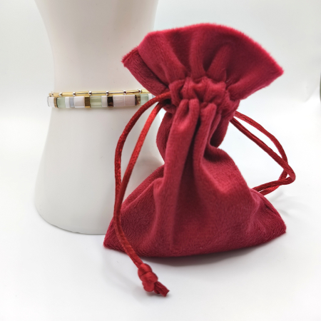 Zuri - Set 2 bratari elegante cu margele Miyuki, margele placate cu Aur 24K si Argint 925 [2]