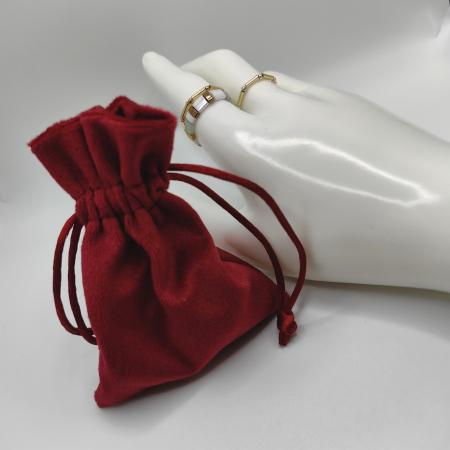 Zuri - Set 3 inele margele Miyuki, placate cu Aur 24K si Argint 925 [2]