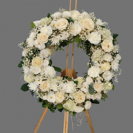 COROANE ROTUNDE - Coroană funerară cu diametrul de 60 cm