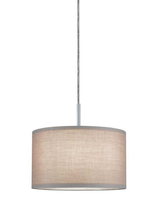 Abajur DecoSystems Tessa max 50W gri deschis, textil [2]