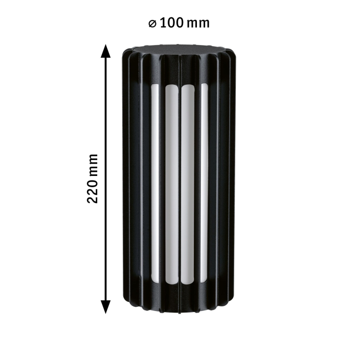 Abajur ModuShine Ferina, IP44, cilindru, antracit [3]