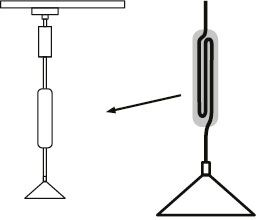 Accesoriu pentru scurtare pendul Urail,  alb Signal [4]