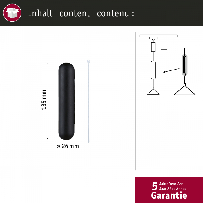 Accesoriu pentru scurtare pendul Urail,  negru Signal [6]