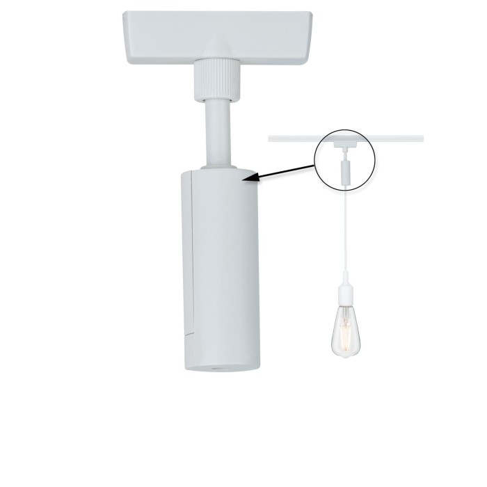 Adaptor pendul pentru șină Urail, alb mat [3]