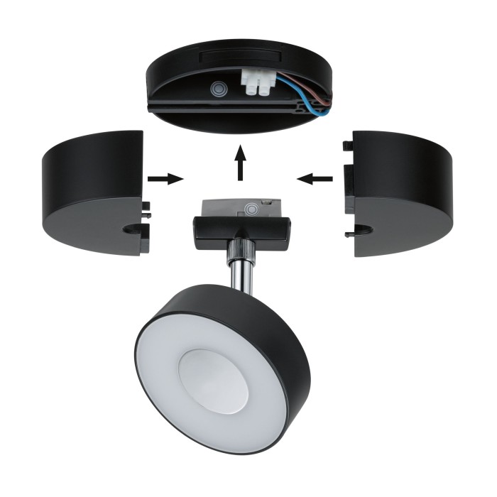 Adaptor pentru spoturi URail max50W negru, 230V [2]