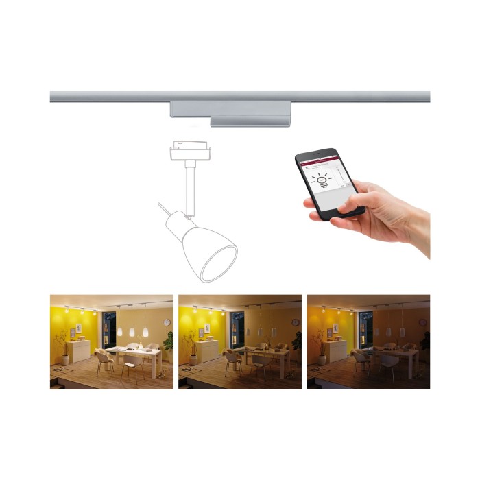 Adaptor URail ZigBee On/Off/variator 0-50W crom mat 230V plastic [5]