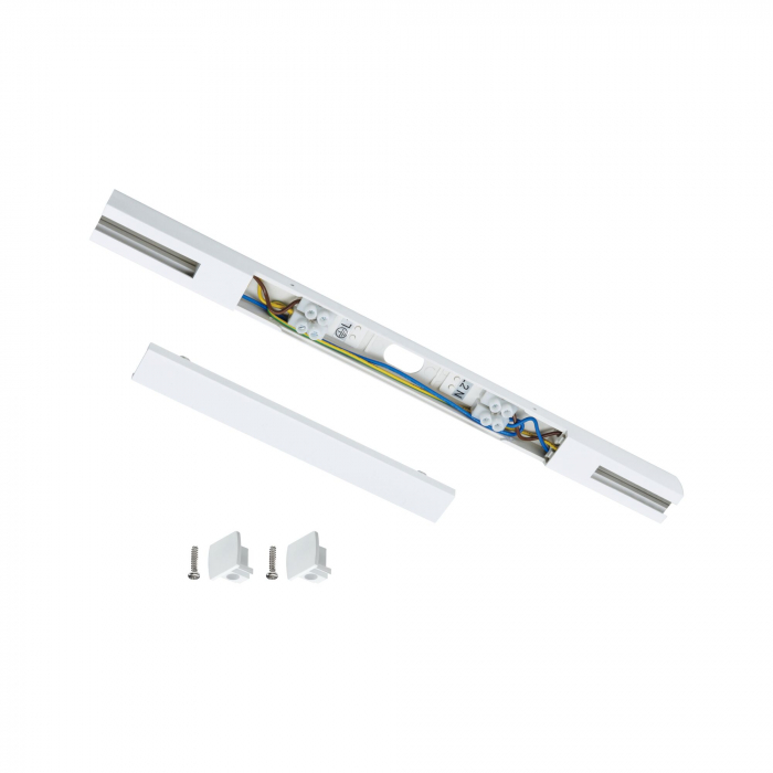 Alimentare de mijloc pentru sina Urail, 304x18mm, max. 1000W, alb Signal [5]