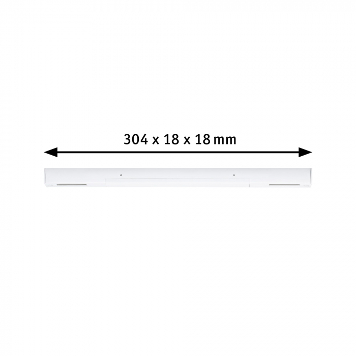 Alimentare de mijloc pentru sina Urail, 304x18mm, max. 1000W, alb Signal [7]