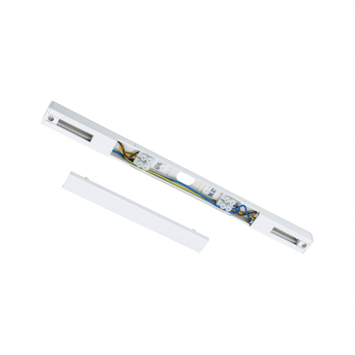 Alimentare de mijloc pentru sina Urail, 304x18mm, max. 1000W, alb Signal [8]