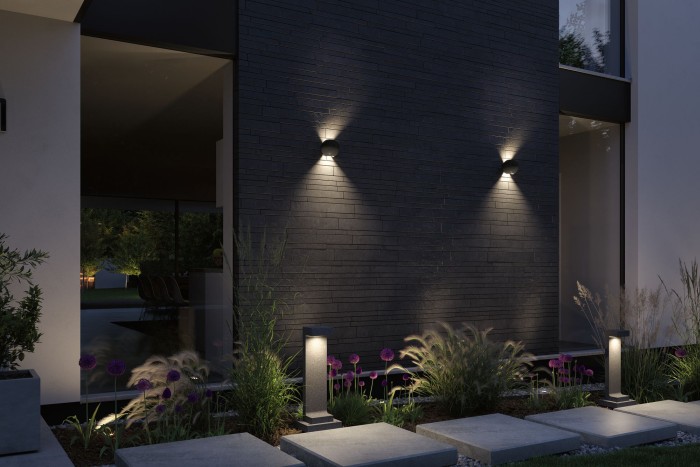 Aplică de exterior Concrea 230V 2x6,5W IP44 beton [6]