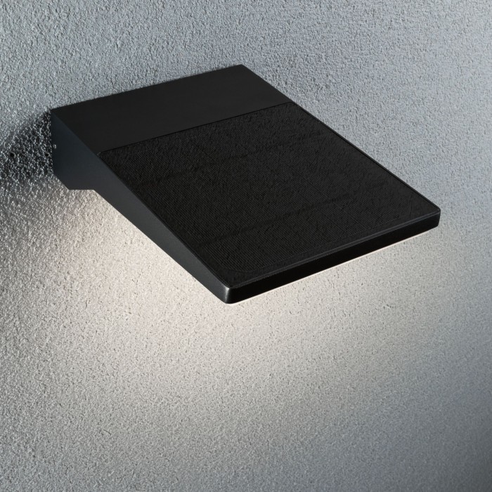 Aplică de exterior solară Ronea 5W IP54 3000K, negru [5]