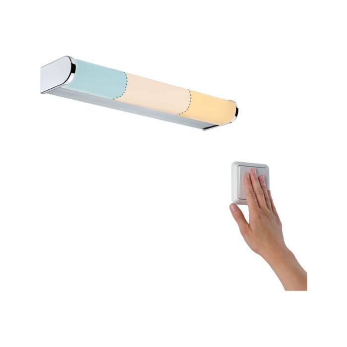 Aplică de oglindă Arneb IP44 LED 1x6,5W crom, aluminiu/acryl, temperatură de culoare variabilă [3]