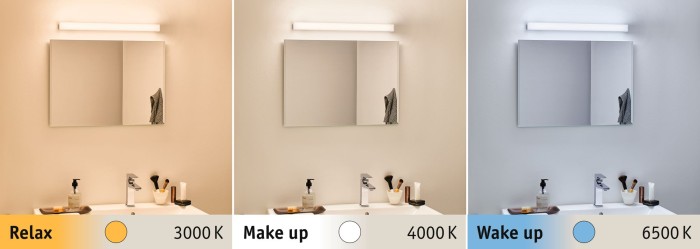 Aplică de oglindă Luno IP44 LED 1x6W 590mm, temperatură de culoare variabilă [10]