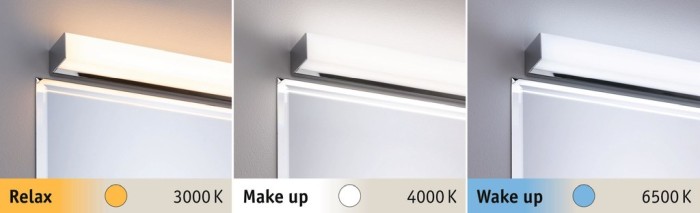 Aplică de oglindă Tova 90, IP44 14W LED crom, temperatură de culoare variabilă [4]