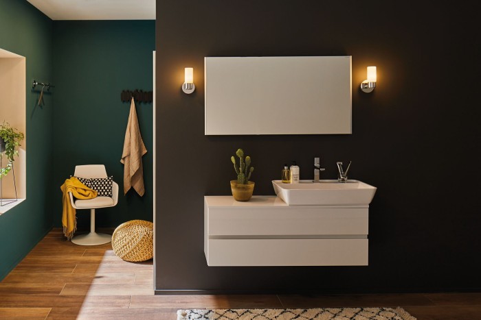 Aplică de baie  Eleon IP44 max. 33W G9 crom/satin 230V metal/sticlă [4]