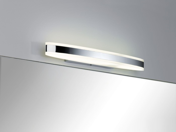 Aplică de baie Kuma IP44 LED 1x9W 500mm crom/alb 230V metal/Acril [2]