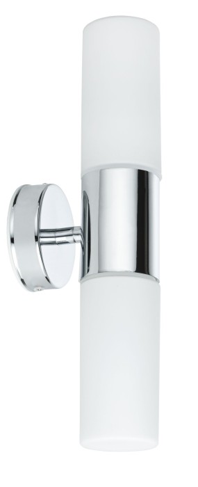 Aplică de baie Lenia IP44 max.2x20W E14 crom/alb 230V metal/sticlă [2]