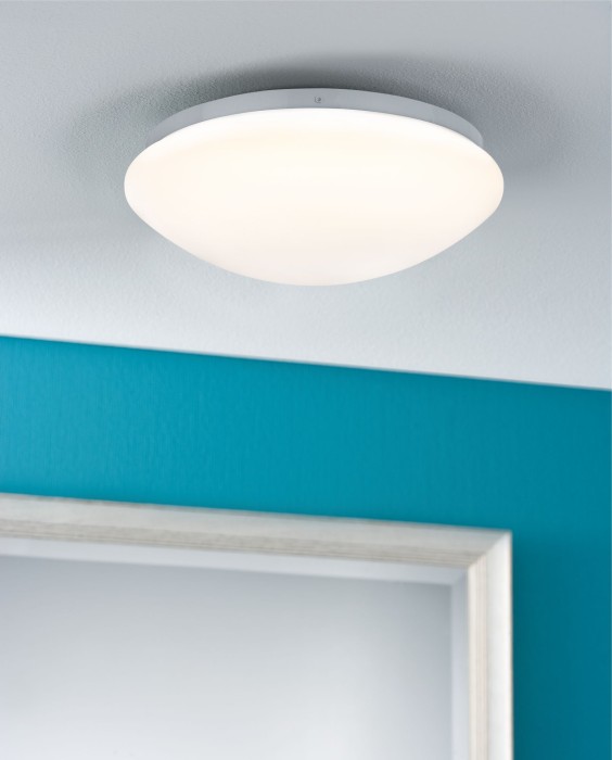 Aplică de baie Leonis cu senzor de mișcare IP44 LED 9,5W 2700K 270mm alb 230V plastic [3]
