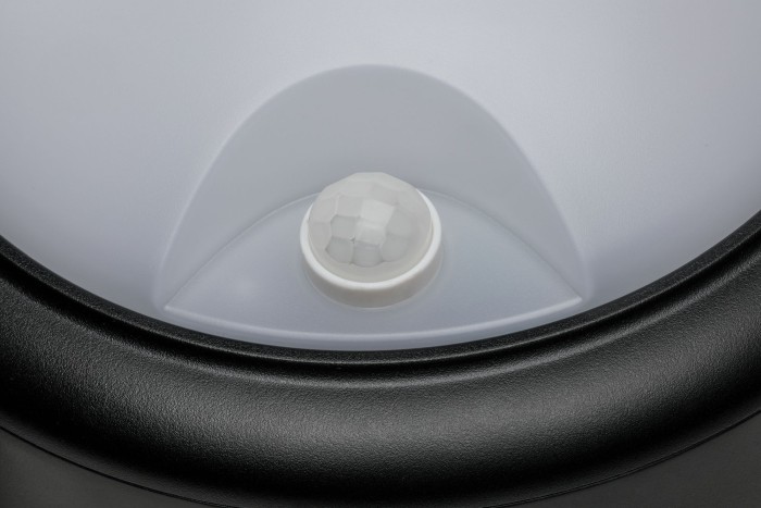 Aplică de exterior 230V IP44 15W 3000K plastic, negru, cu senzor de mișcare [5]
