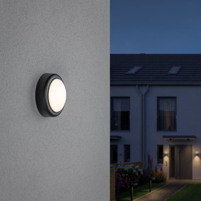 Aplică de exterior 230V IP44 8W 3000K plastic, negru [3]