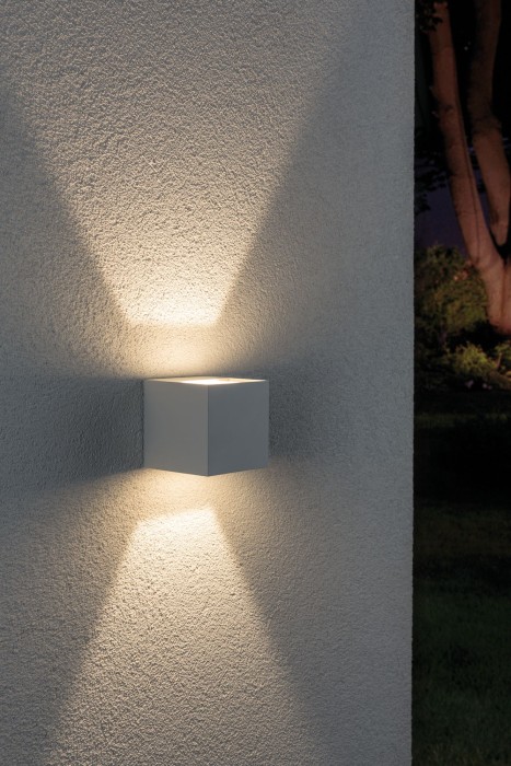Aplică de exterior Cybo LED 2x3W 230V IP65 80x80mm alb aluminiu [3]