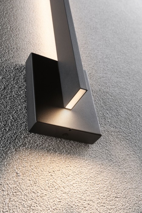 Aplică de exterior Levka LED, IP44, 115x80mm, 3000K, 13,5W, 110lm, 230V, antracit [7]