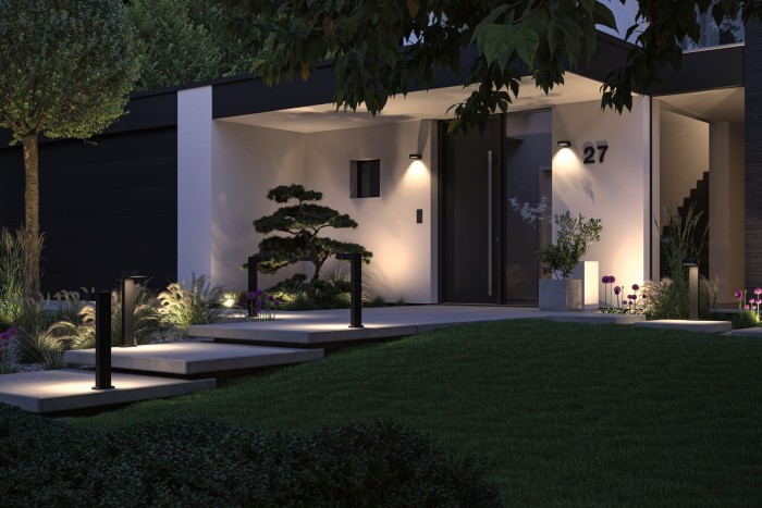 Aplică de exterior Tralia LED, IP44, 65x133mm, max. 10W, 230V, antracit [4]