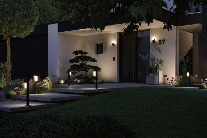 Aplică de exterior Tralia LED, IP44, 65x133mm, max. 10W, 230V, antracit [6]