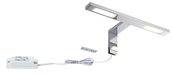 Aplică de oglindă Galeria Double Hook LED 2x3,2W 8VA crom 230V metal [5]