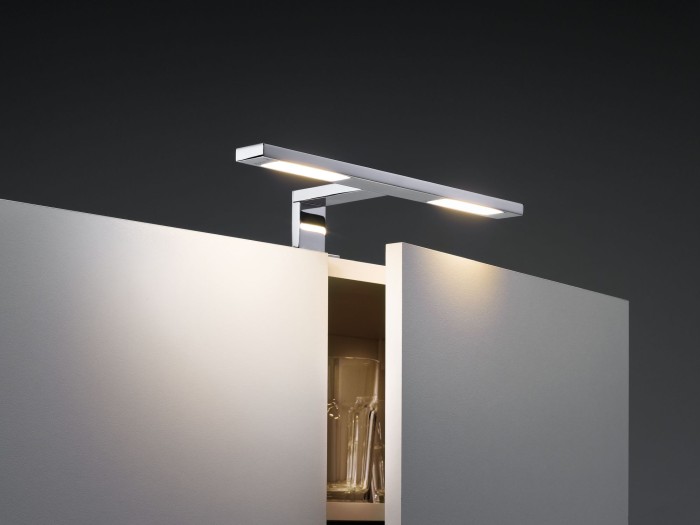 Aplică de oglindă Galeria Double Hook LED 2x3,2W 8VA crom 230V metal [3]