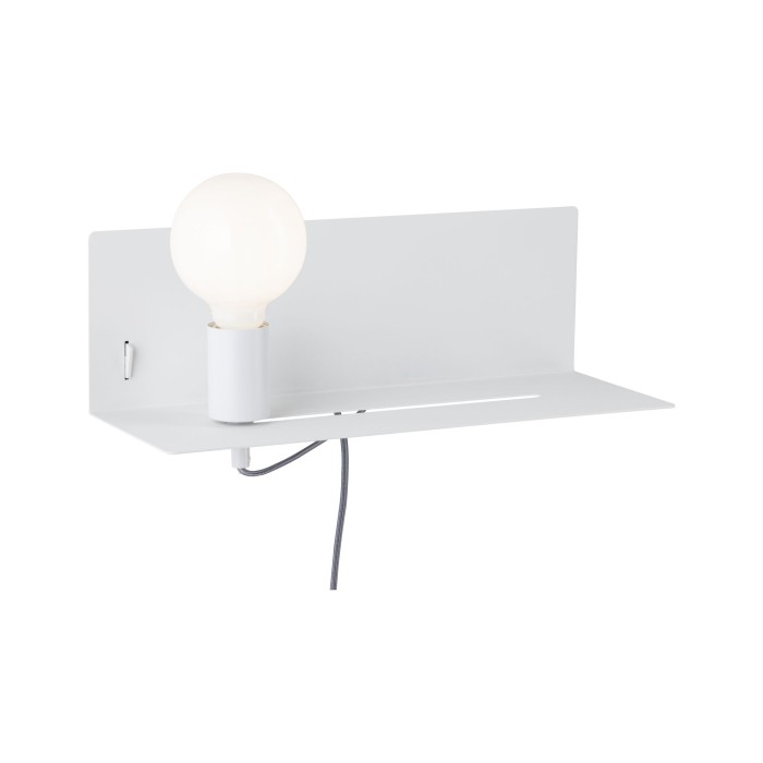 Aplică de pat Devara max 1x40W E27 alb 230V metal, cu priză USB [4]