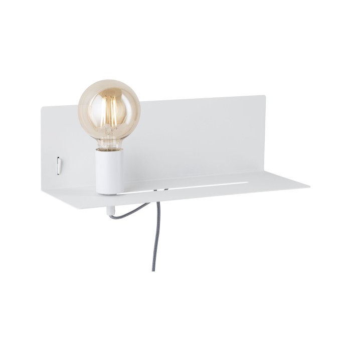 Aplică de pat Devara max 1x40W E27 alb 230V metal, cu priză USB [5]