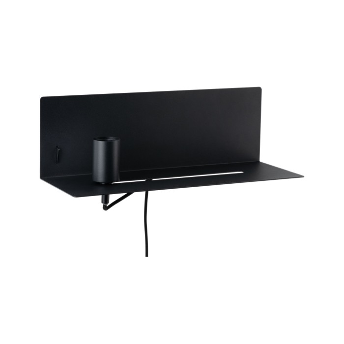 Aplică de pat Devara max 1x40W E27 negru 230V metal, cu priză USB [2]