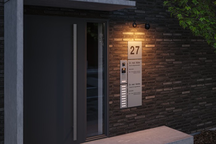 Aplică Kikolo LED de exterior, Smart Home Zigbee, "insect friendly", IP65, 90mm, 6,2W, 400lm, 230V, 80°, antracit, cu temperatură de culoare variabilă [2]