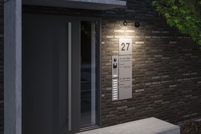 Aplică Kikolo LED de exterior, Smart Home Zigbee, "insect friendly", IP65, 90mm, 6,2W, 400lm, 230V, 80°, antracit, cu temperatură de culoare variabilă [3]