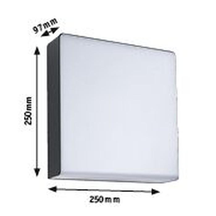 Aplică LED de exterior Azalena, cu senzor de mișcare, IP44, 3000K, 8,5W, 700lm, 230V, antracit [3]