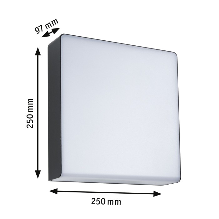 Aplică LED de exterior Azalena, Smart Home Zigbee 3.0, cu senzor de mișcare, IP44, temperatură de culoare variabilă, 8,5W, 700lm, 230V, antracit [2]