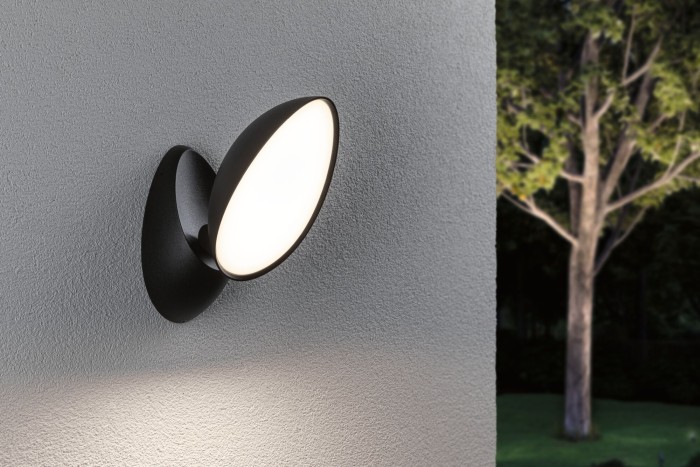 Aplică LED de exterior Batona, IP44, 137x110mm, 3000K, 12W, 1000lm, 230V, antracit [7]