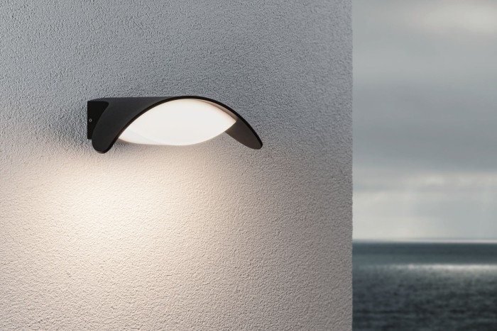 Aplică LED de exterior Mesana, IP44, 240x165mm, 3000K, 12W, 800lm, 230V, antracit [6]