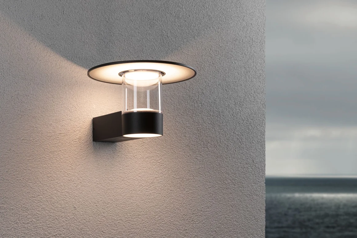 Aplică LED de exterior Sienna cu senzor de mișcare, rezistentă la atmosferă marină, IP44, 3000K, 9/1x3W, 500lm, 230V, antracit [4]