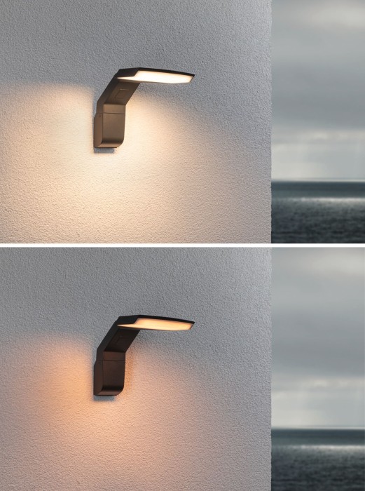Aplică LED de exterior Zenera, IP44, 2200 - 3000K, 10W, 700lm, 230V, antracit [5]
