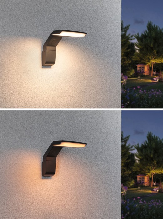 Aplică LED de exterior Zenera, IP44, 2200 - 3000K, 10W, 700lm, 230V, antracit [4]