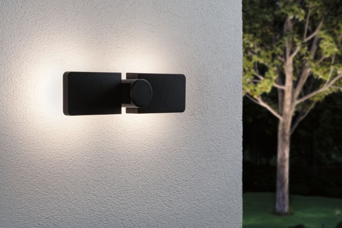 Aplică LED exterior Pekana, IP44, 300x130mm, 3000K, 2x6W, 2x480lm, 230V, antracit [12]