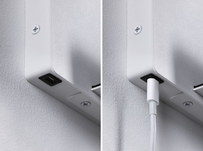Aplică LED Halina USB C, 2700K, 200lm, 230V, 2,4W, alb mat [4]