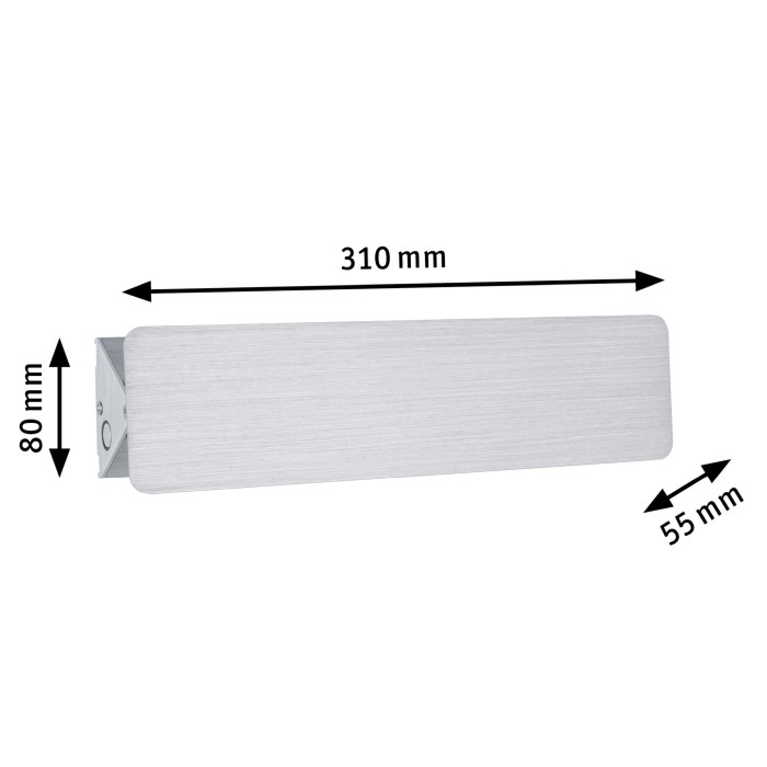 Aplică LED Katla, 230V, 7W, aluminiu periat [5]
