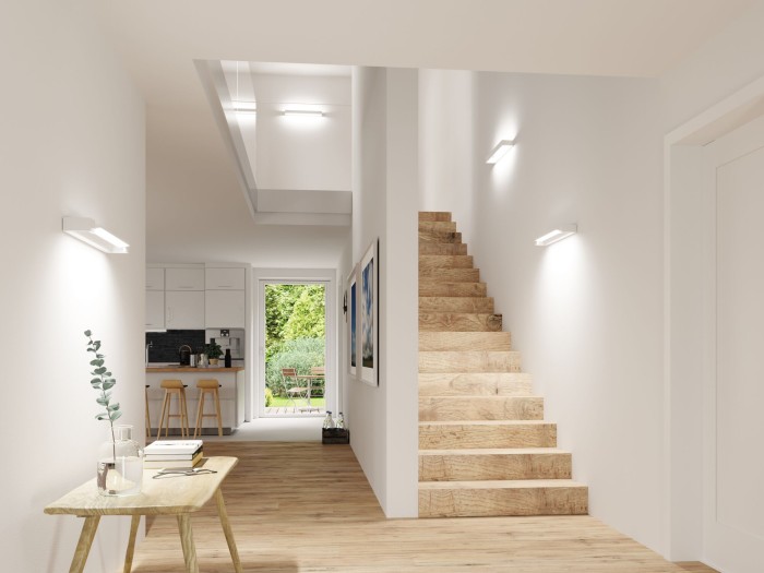 Aplică LED Lucille, cu flux luminos variabil în 3 pași, IP44, 2700K, 230V, 18W, alb [14]