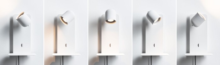 Aplică LED Malena USB C, GU10, 230V, max. 5W, alb mat [14]