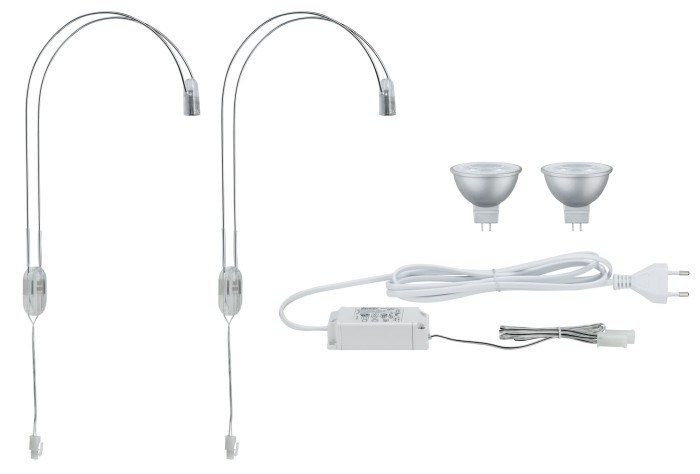 Aplică LED pentru tablouri II 2x4W GU5,3, crom [2]