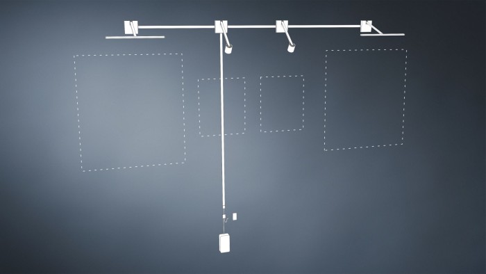 Aplică LED pentru tablouri Xana, 2700K, 420lm, 230/24V, 5,5W, cu flux luminos variabil, aluminiu periat dimmable Brushed aluminium [5]